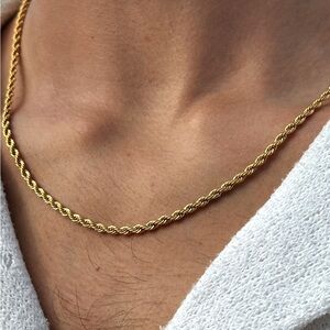 AMANI | Gold plated men’s chan 3mm, 20”